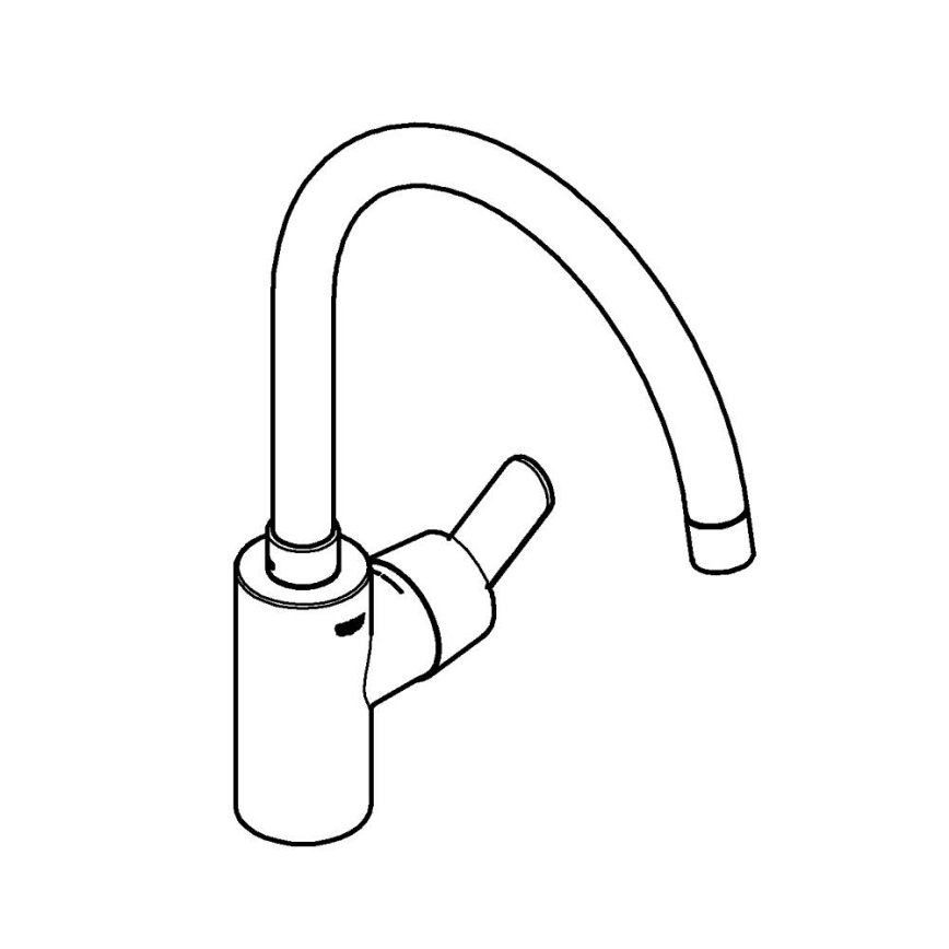 GROHE 31494001 - Keukenkraan GET glanzend chroom