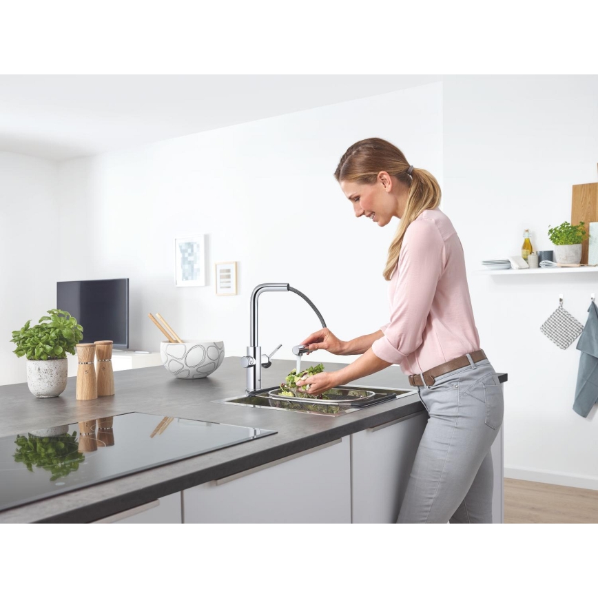 GROHE 31539000 - Keukenkraan BLUE HOME L-uitloop glanzend chroom