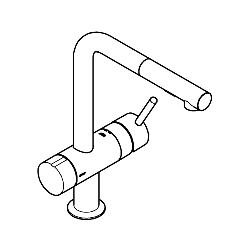 GROHE 31558GN0 - Keukenkraan A, goudkleurig