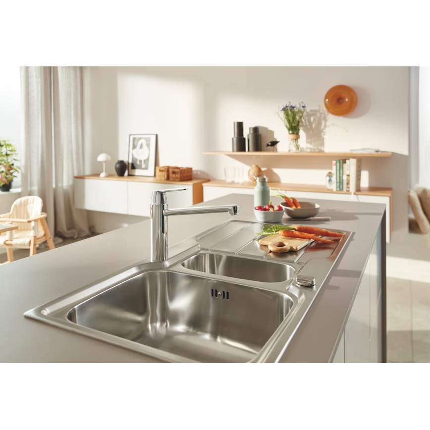 GROHE 31572SD1 - Keukenspoelbak K500 1000 × 500 mm roestvrij staal