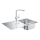 GROHE 31573SD1 - Set keukenspoelbak K500 met afdruipplaat en kraan A, 86×50 cm, roestvrij staal
