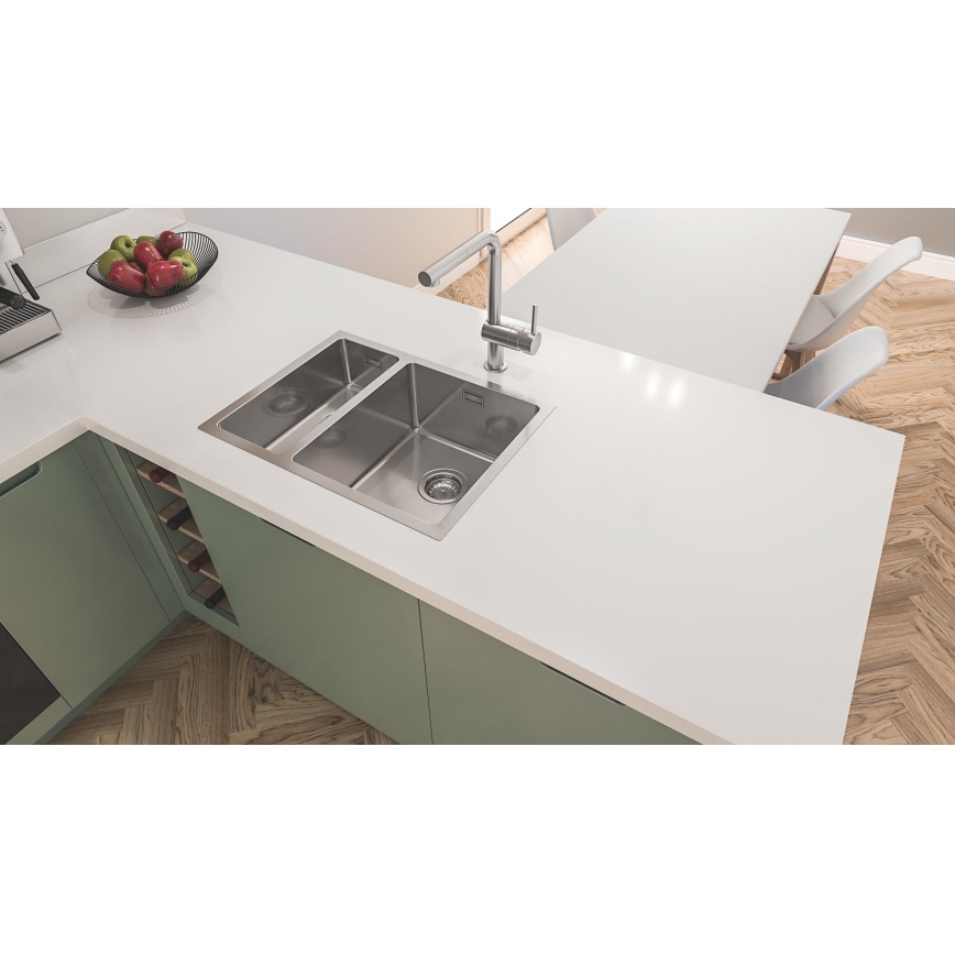 GROHE 31576SD1 - Keukenspoelbak K700U 595 × 450 mm roestvrij staal