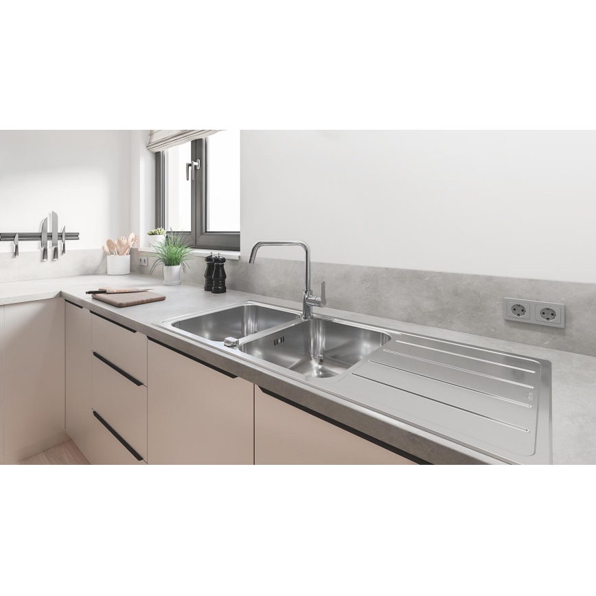 GROHE 31588SD1 - Roestvrijstalen spoelbak K500 1160 × 500 mm