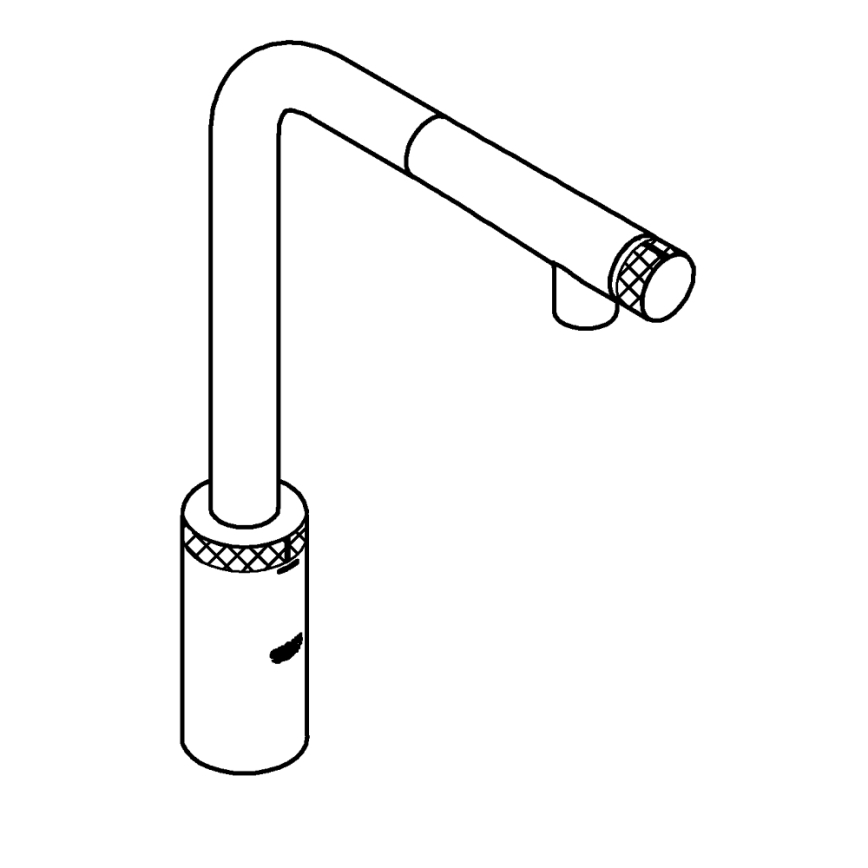 GROHE 31613000 - Keukenkraan A SmartControl 314 mm, glanzend chroom