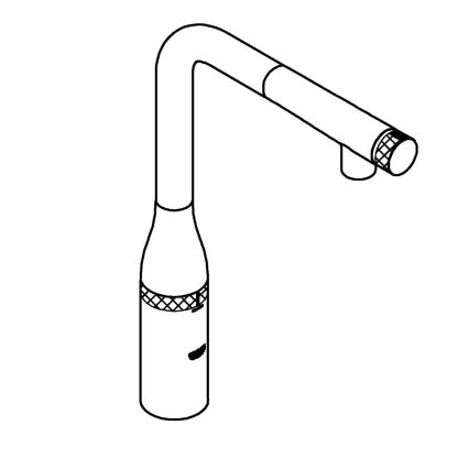 GROHE 31615000 - Keukenmengkraan ESSENCE SMARTCONTROL 366 mm glanzend chroom