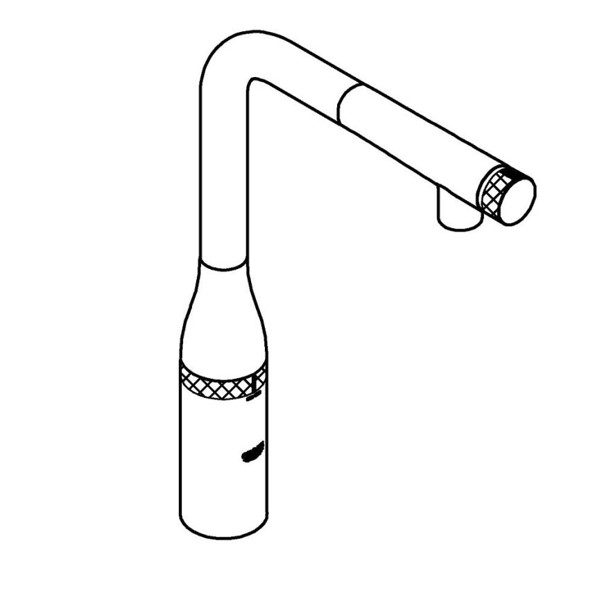 GROHE 31615000 - Keukenmengkraan ESSENCE SMARTCONTROL 366 mm glanzend chroom