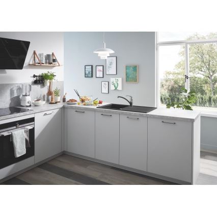 GROHE 31640AP0 - Composiet spoelbak K400 860 × 500 mm graniet/zwart