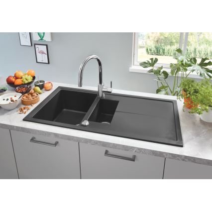 GROHE 31642AP0 - Composietspoelbak K400, 1000 × 500 mm, zwart