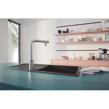 GROHE 31645AP0 - Composiet spoelbak K500 1000 × 500 mm, zwart