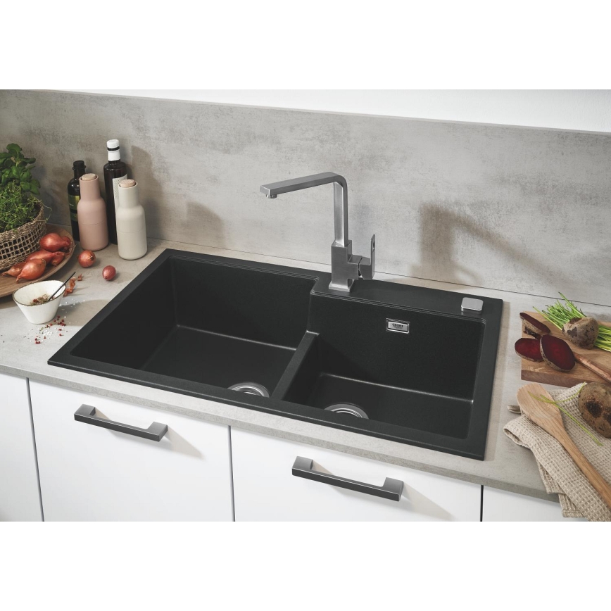GROHE 31649AP0 - Composiet spoelbak K500 860 × 500 mm zwart