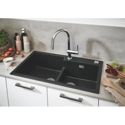GROHE 31649AP0 - Composiet spoelbak K500 860 × 500 mm zwart