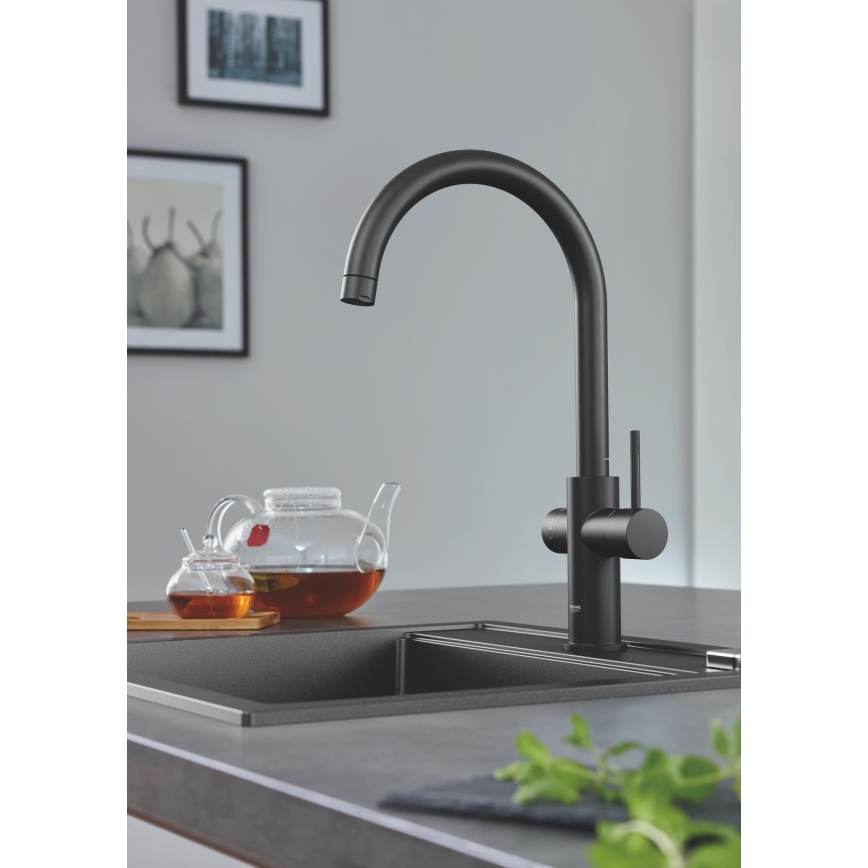 GROHE 31651AP0 - Composiet spoelbak K700 560 × 510 mm zwart