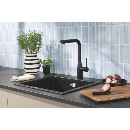 GROHE 31651AP0 - Composiet spoelbak K700 560 × 510 mm zwart