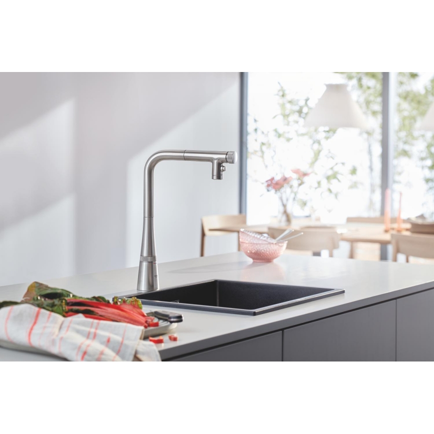 GROHE 31653AP0 - Composiet spoelbak K700U 457 × 406 mm zwart