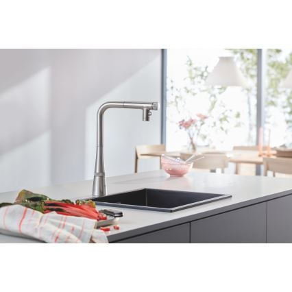 GROHE 31653AP0 - Spoelbak K700U 457 × 406 mm steen/zwart
