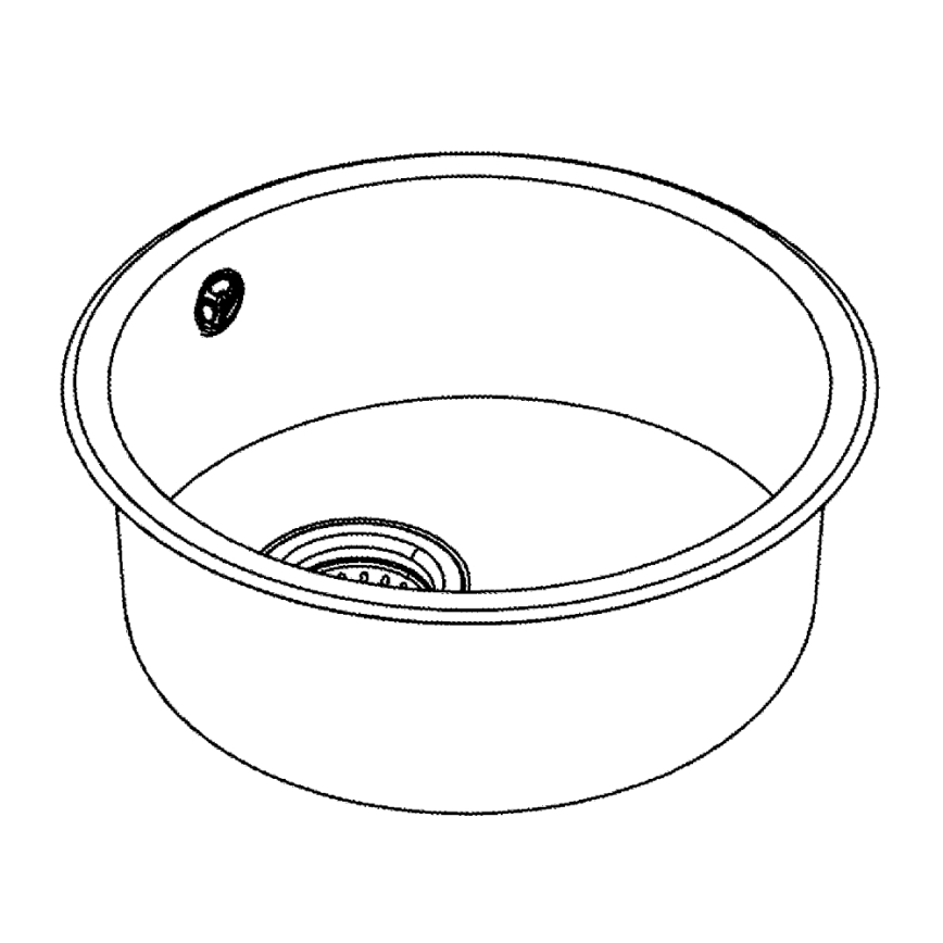 GROHE 31720SD0 - Spoelbak K200 440 x 440 x 180 RVS