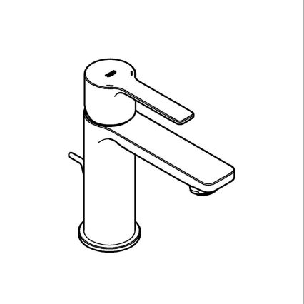 GROHE 32109GL1 - Wastafelkraan LINEARE, goudkleurig