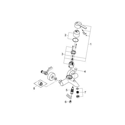GROHE 32269000 - Badmengkraan FEEL DN 15 glanzend chroom