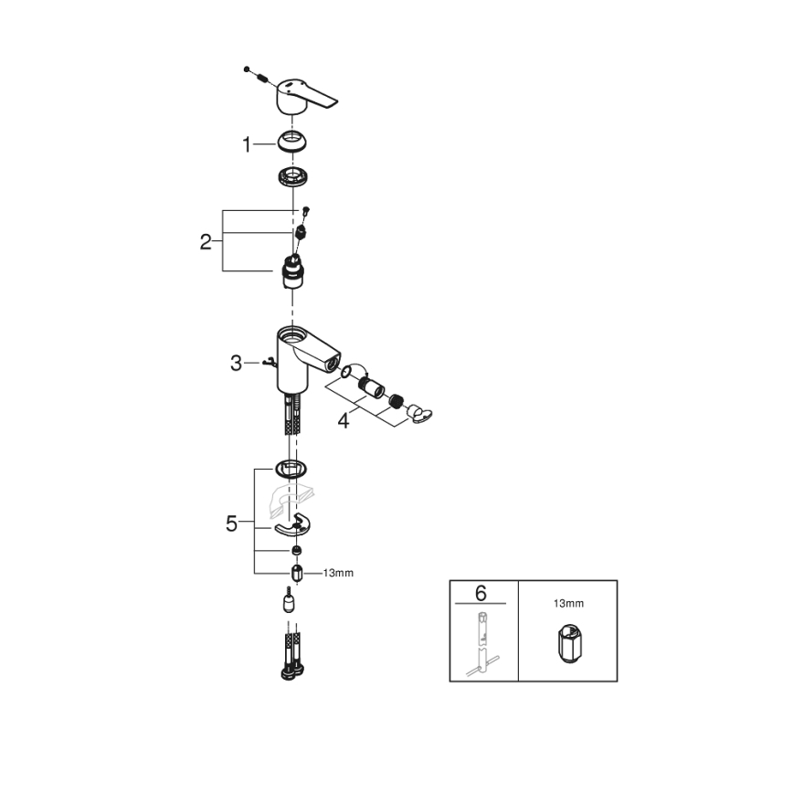 GROHE 32281002 - Bidetmengkraan START S glanzend chroom