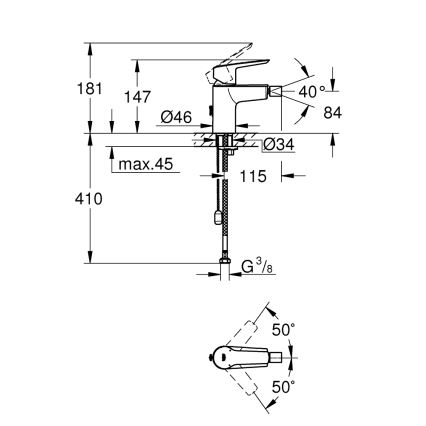 GROHE 32281002 - Bidetmengkraan START S glanzend chroom