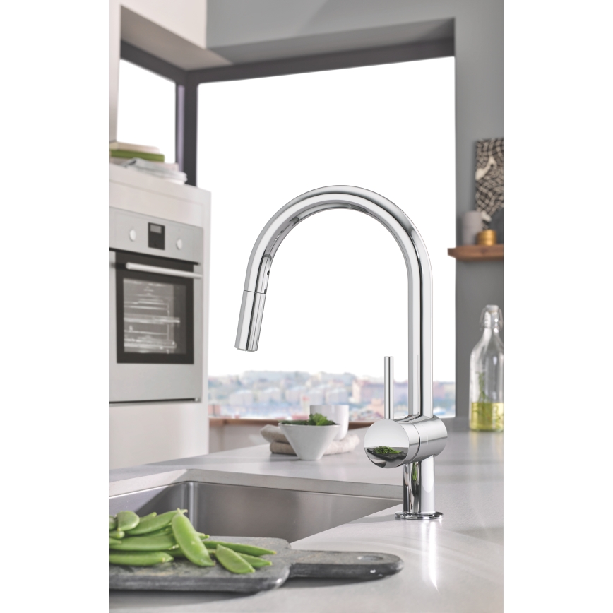 GROHE 32321002 - Keukenkraan A, glanzend chroom