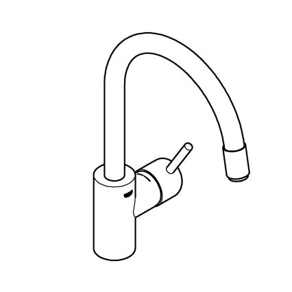 GROHE 32663003 - Keukenkraan CONCETTO 360 mm, glanzend chroom