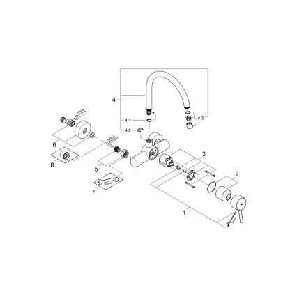 GROHE 32667001 - Keukenkraan CONCETTO 280 mm glanzend chroom