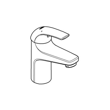 GROHE 32848000 - Wastafelmengkraan BAUCURVE glanzend chroom