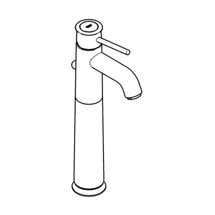 GROHE 32868000 - Wastafelkraan BAUCLASSIC DN 15 glanzend chroom