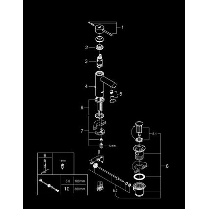 GROHE 32898001 - Wastafelkraan ESSENCE DN 15 glanzend chroom