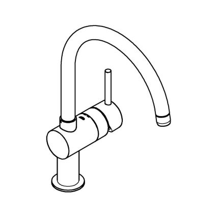 GROHE 32917000 - Keukenkraan A 356 mm glanzend chroom