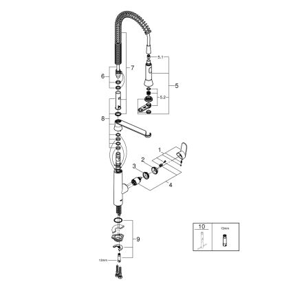 GROHE 32950000 - Keukenkraan K7 glanzend chroom