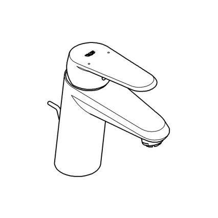 GROHE 33177002 - Wastafelmengkraan EURODISC COSMOPOLITAN DN 15 glanzend chroom