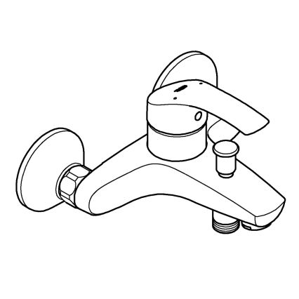 GROHE 33300002 - Badmengkraan EUROSMART DN 15, glanzend chroom