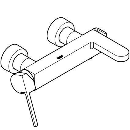 GROHE 33553AL3 - Badmengkraan PLUS in grafiet