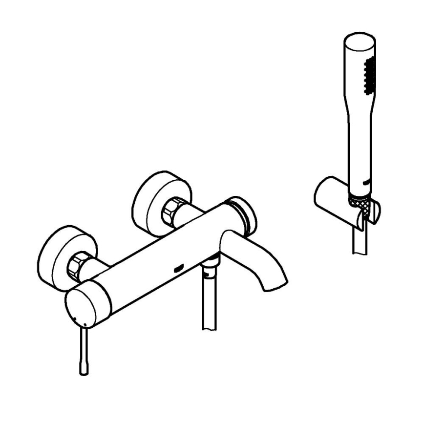 GROHE 33628001 - Badmengkraan ESSENCE DN 15, glanzend chroom