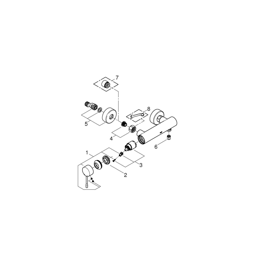 GROHE 33636001 - Douchemengkraan ESSENCE glanzend chroom