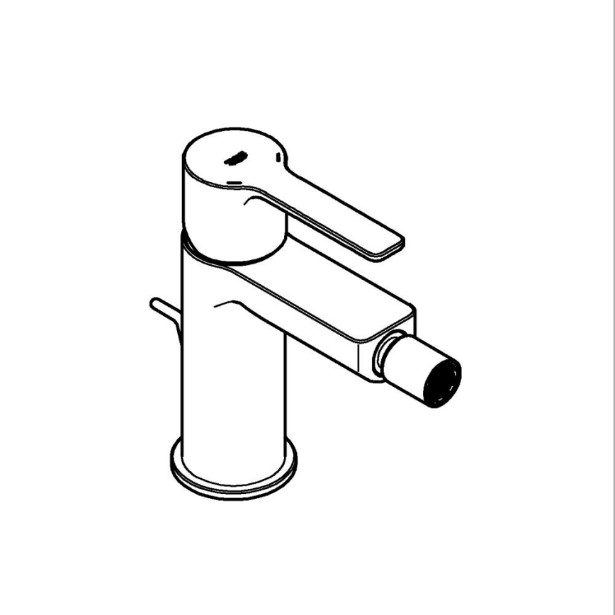 GROHE 33848001 - Bidetkraan LINEARE DN 15 glanzend chroom