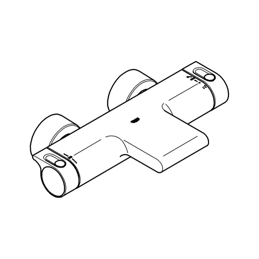 GROHE 34174001 - GROHTHERM 2000 Thermostatische badkraan 172 mm, glanzend chroom