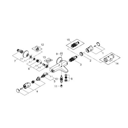 GROHE 34567000 - Thermostatische badkraan GROHTHERM 800 DN 15 glanzend chroom