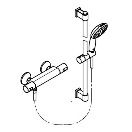 GROHE 34597001 - Thermostatische douchekraan PRECISION START DN 15 chroom