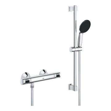 GROHE 34800001 - Doucheset met thermostaatkraan PRECISION FLOW 600 mm glanzend chroom