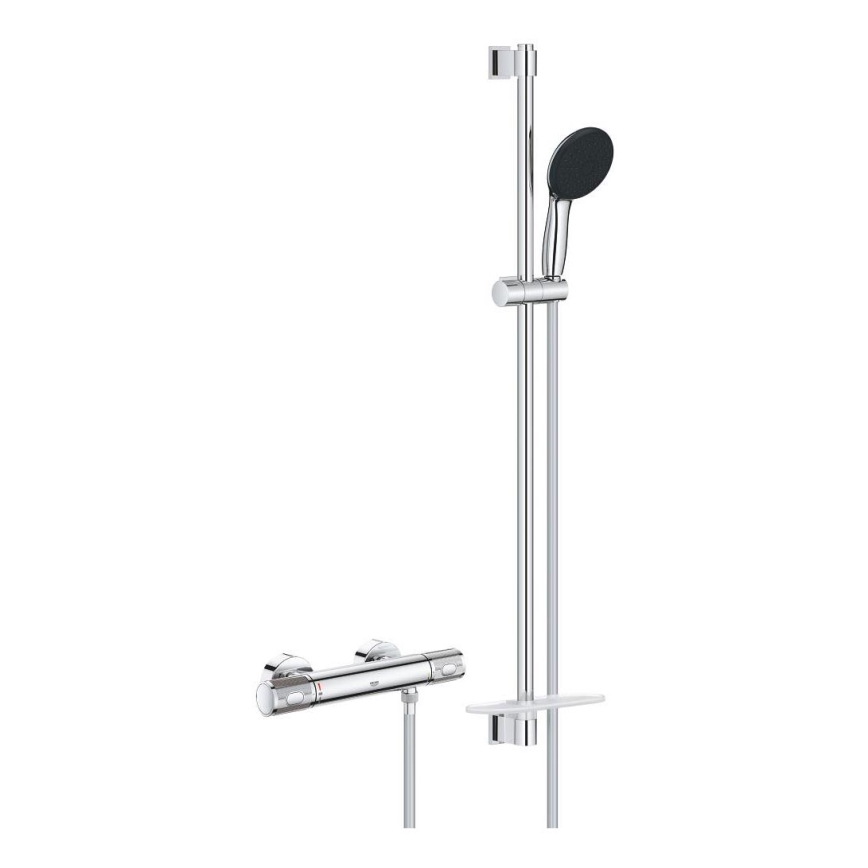 GROHE 34853001 - Doucheset met thermostaatkraan PRECISION FEEL+ 90 cm glanzend chroom