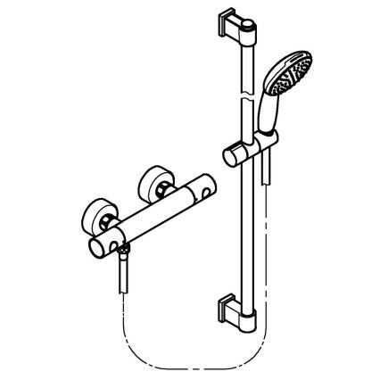 GROHE 34857000 - Thermostatische douchekraan PRECISION GET 12” glanzend chroom