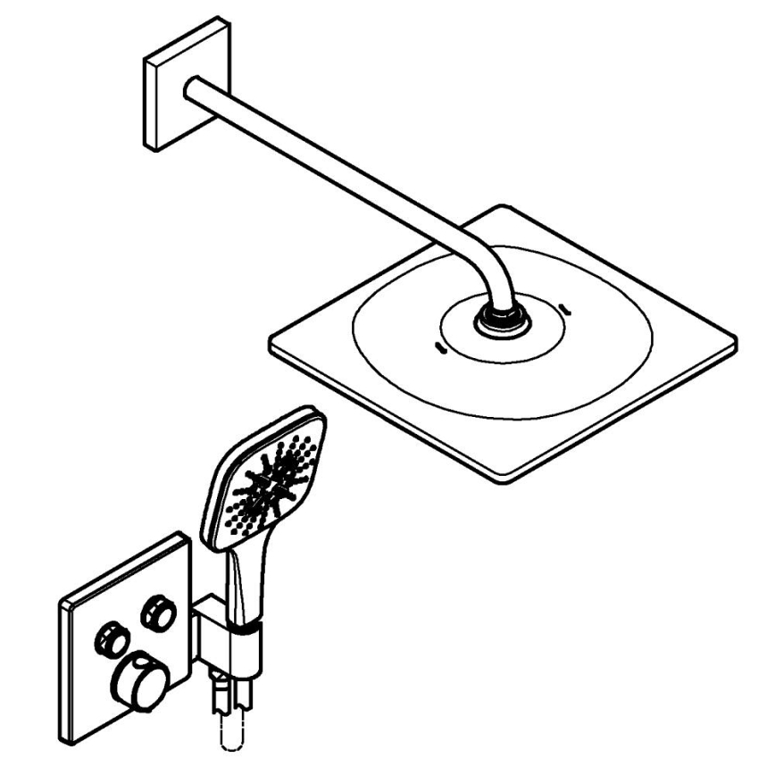 GROHE 34876000 - Douchesysteem PRECISION SMARTCONTROL 310 × 310 mm chroom