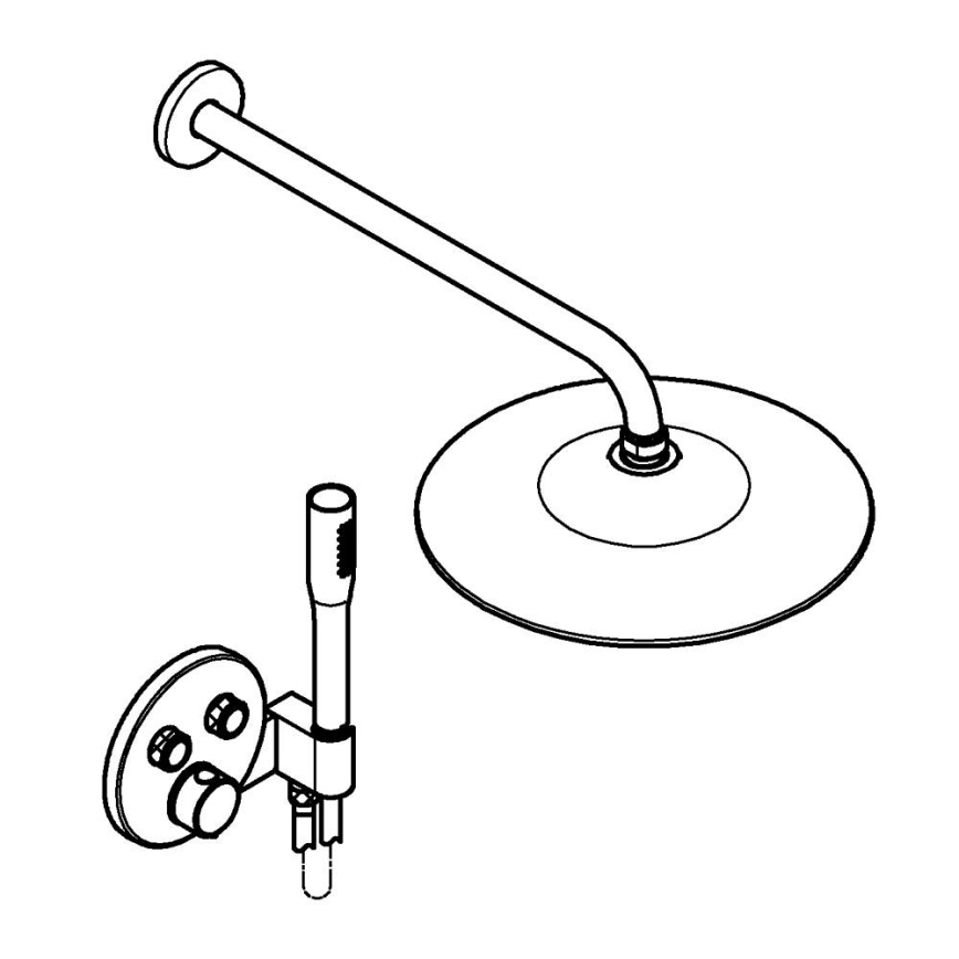 GROHE 34878000 - Douchesysteem PRECISION SMARTCONTROL 260 mm glanzend chroom