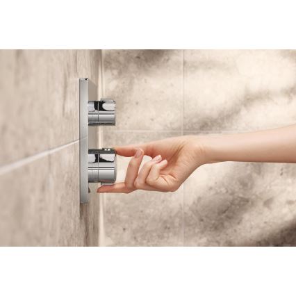 GROHE 348822430 - Doucheset PRECISION 250 × 250 mm zwart