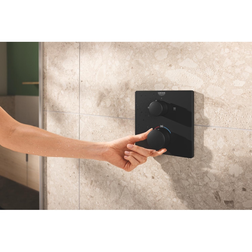 GROHE 348822430 - PRECISION doucheset 250 × 250 mm zwart