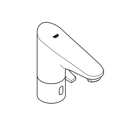 GROHE 36207001 - Elektronische wastafelkraan EUROPLUS E DN 15 glanzend chroom