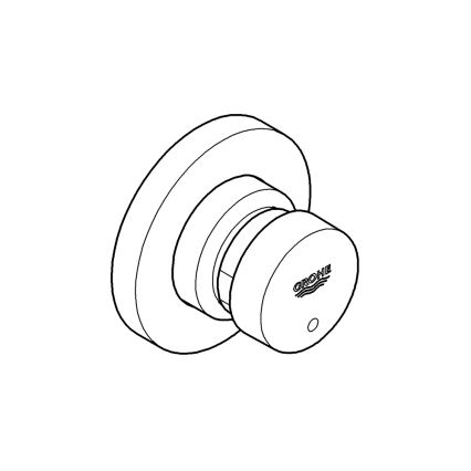 GROHE 36268000-zelfsluitend doorstroomventiel EUROECO COSMOPOLITAN T DN 15 chroom